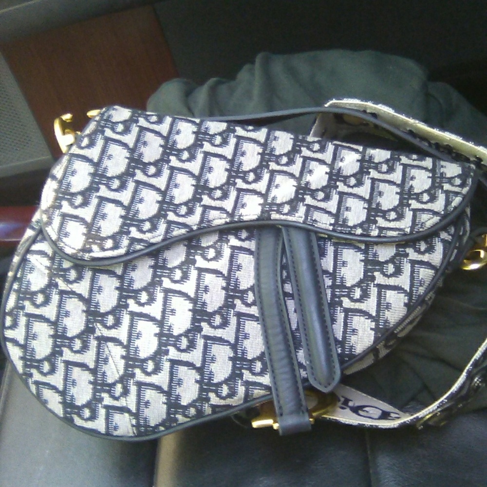 Cristian dior saddle bag w.shoulder strap